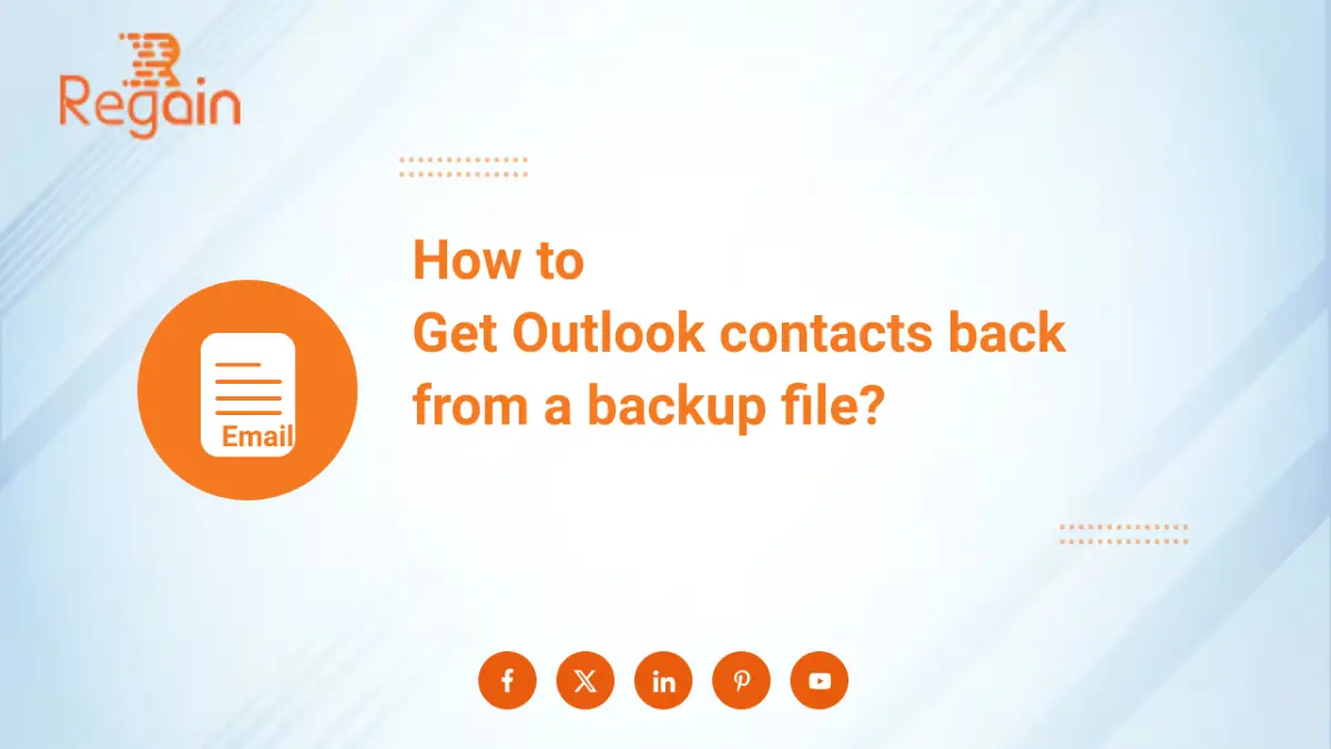 How to get Outlook contacts back from a backup file?