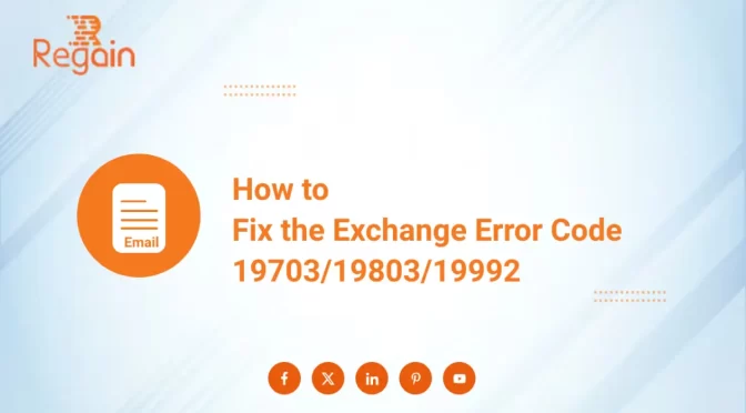 Fix the Exchange Error Code 19703/19803/19992