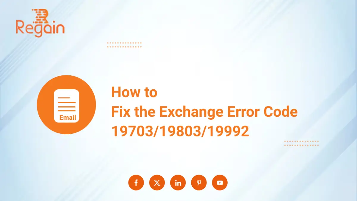 Fix the Exchange Error Code 19703/19803/19992