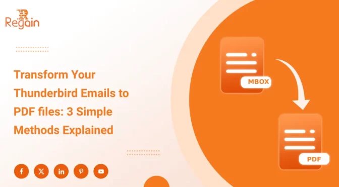 Export Thunderbird emails to PDF – Top 3 Methods