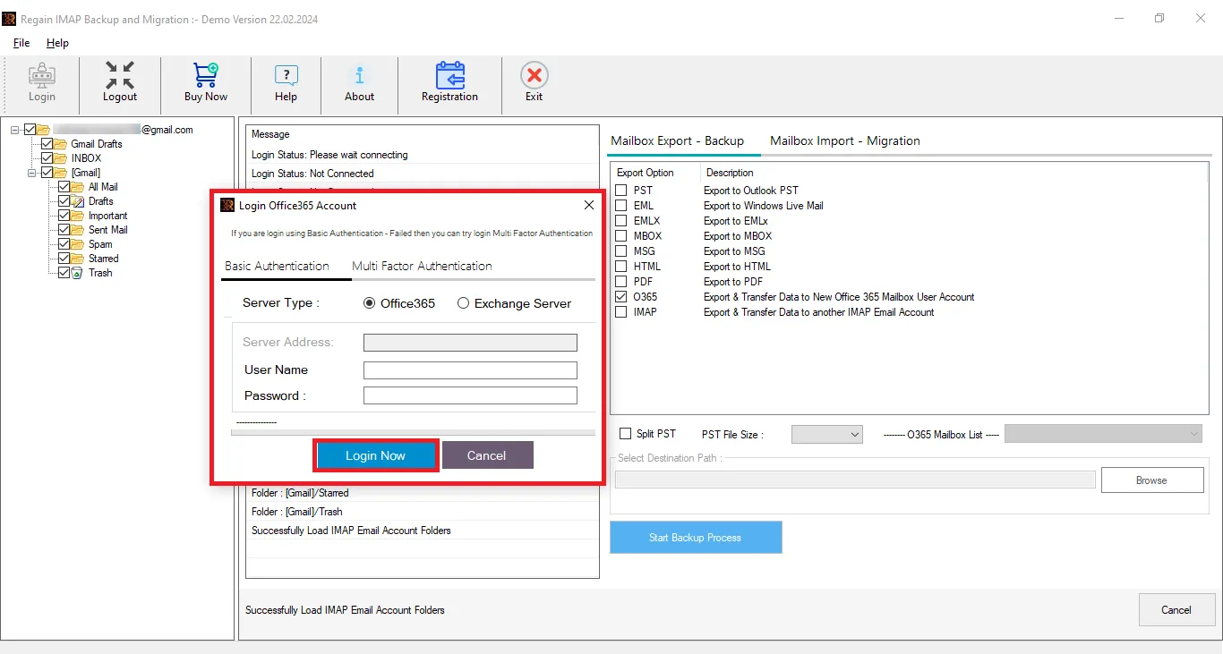 Professional tool to Import IMAP Mailbox to Microsoft 365