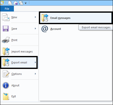 Steps to open eml files into ms Outlook