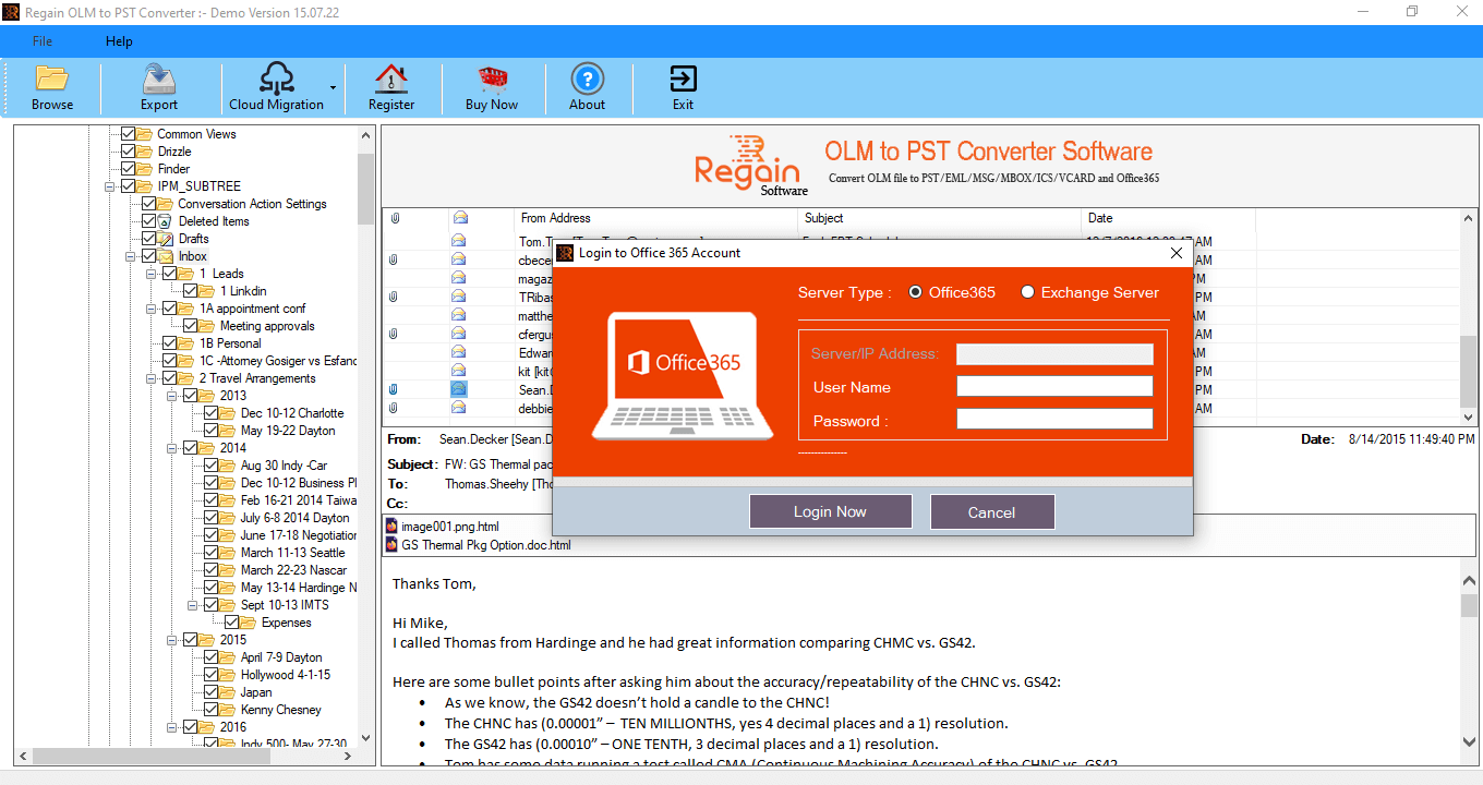 OLM to Office 365 Migration