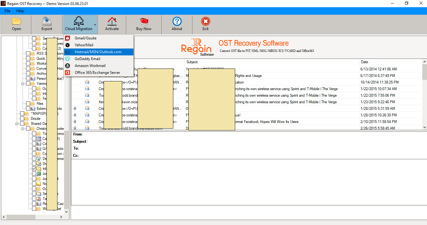 OST to Cloud Migration