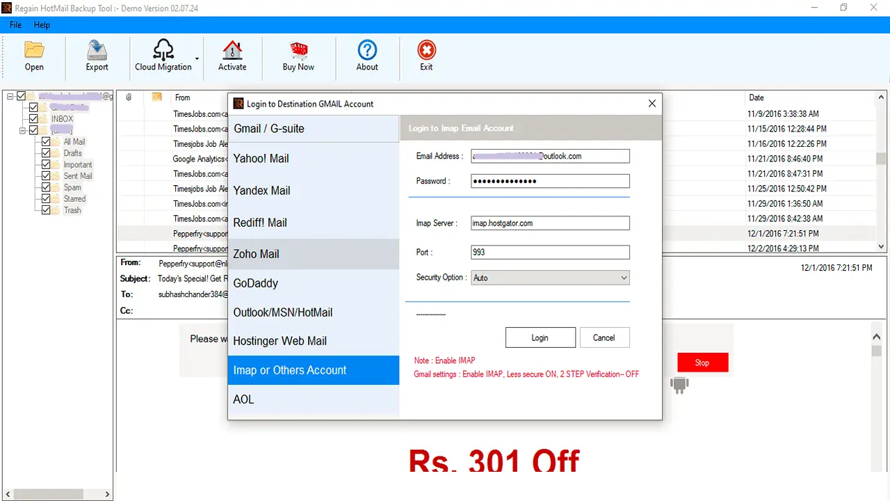 Hotmail to Cloud Migration