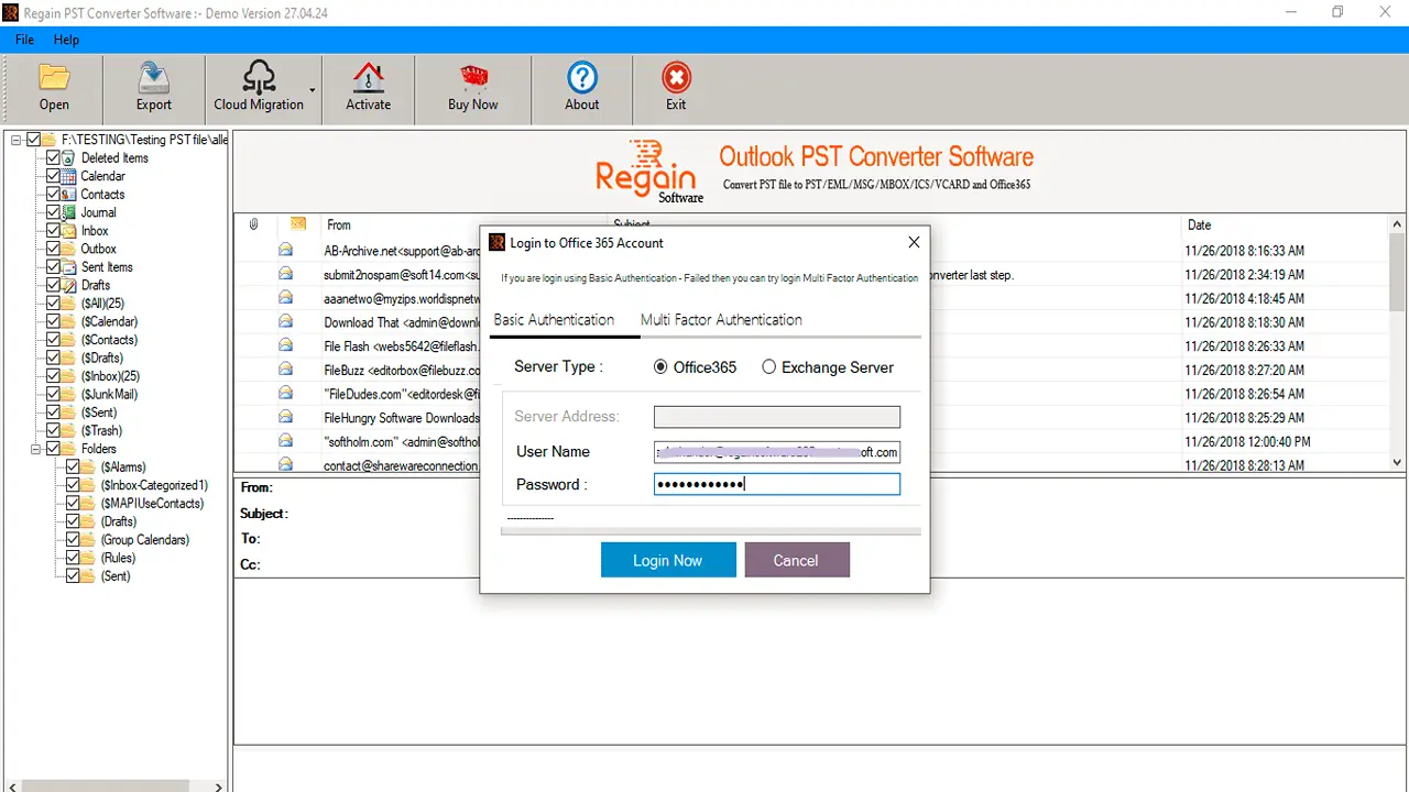 pst to Office 365