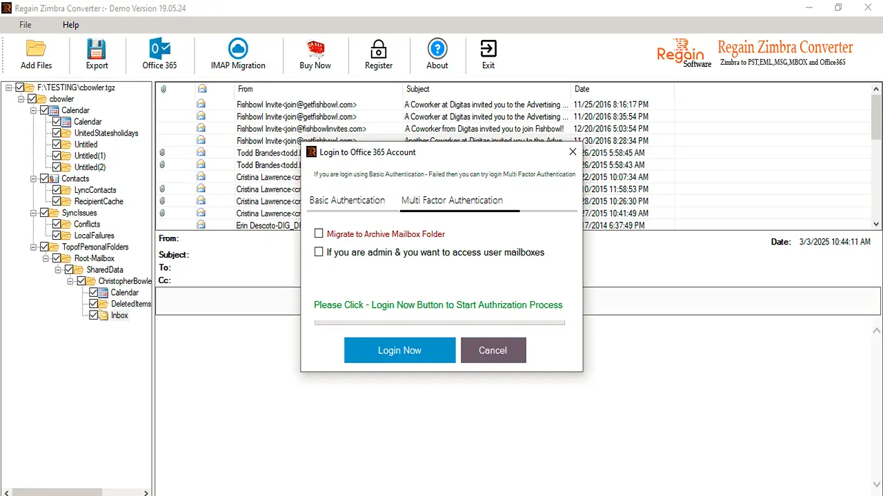 Zimbra to Office 365