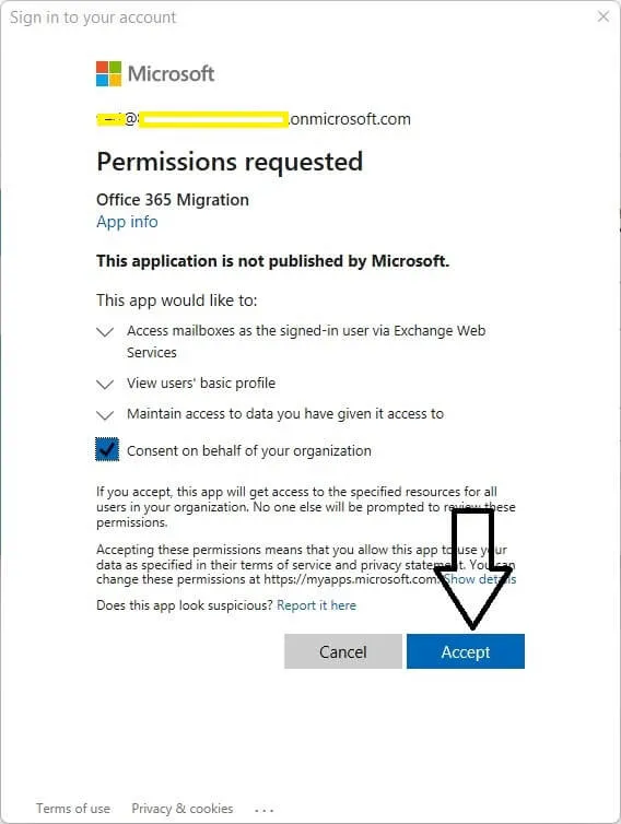 App Permission Request